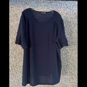 CLAIRE FRANCE Navy blue top 4X